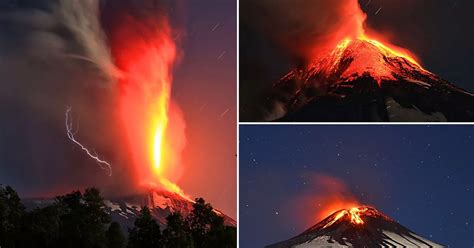 Watch Incredible Moment Chilean Volcano Erupts Forcing Thousands To