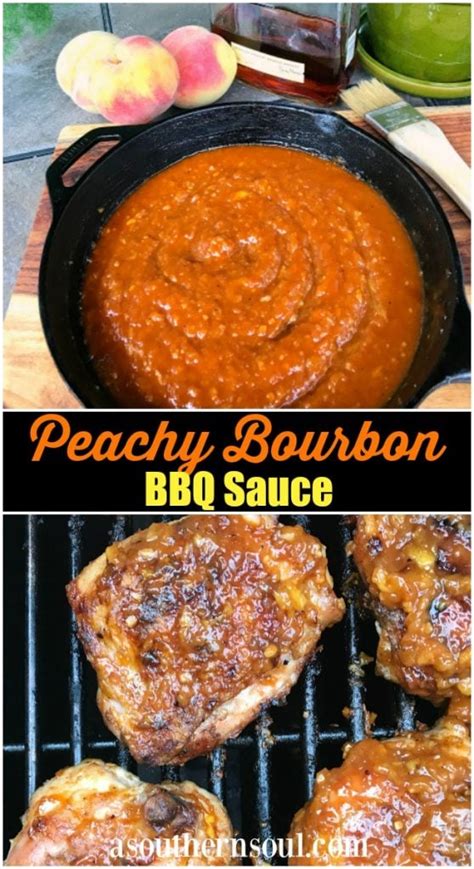 Peachy Bourbon BBQ Sauce A Southern Soul