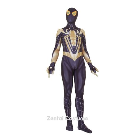 Halloween Costume Comics Wei PS4 Black Gold Iron Man Cosplay Zentai ...