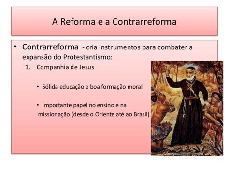 Resumo Sobre A A Matéria A Reforma Protestante E A Contrarreforma D