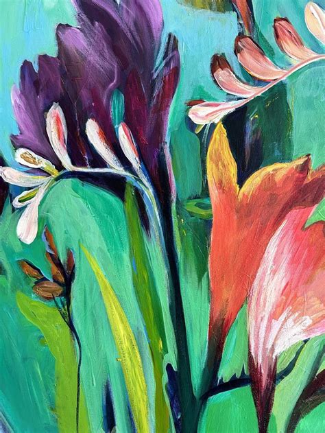 Floral Joy1 Painting By Julia Hacker Saatchi Art