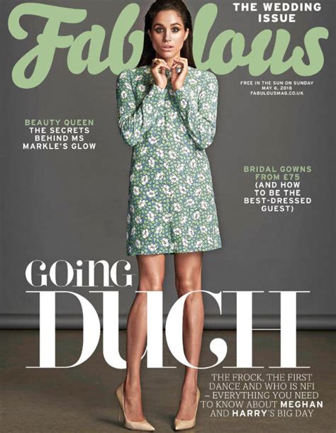 Uk Fabulous Magazine May 2018 Meghan Markle Cover And Feature Royal Yourcelebritymagazines