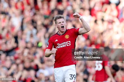 Scott Mctominay Of Manchester United Celebrates After Scoring Their