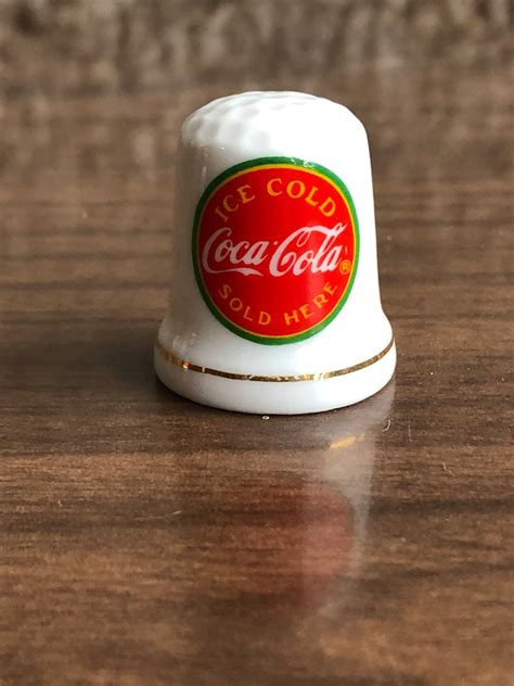 Vintage Coca Cola Thimble Etsy