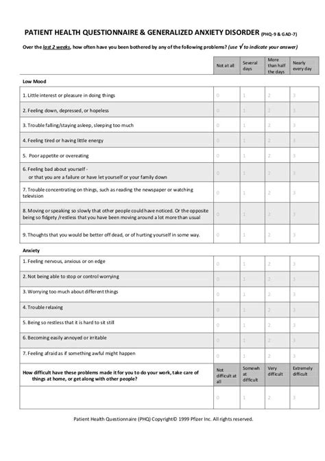 Combined Phq9 And Gad7 17 Items