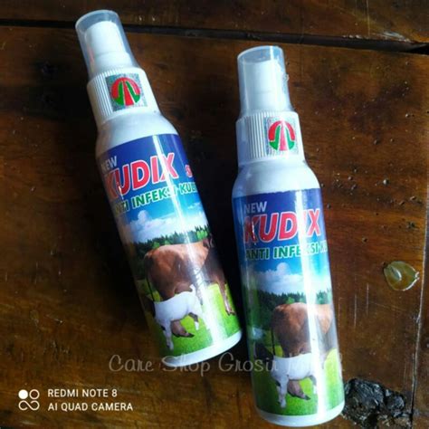 Jual Kudix Spray Obat Scabies Koreng Luka Gudig Eksim Pada Hewan