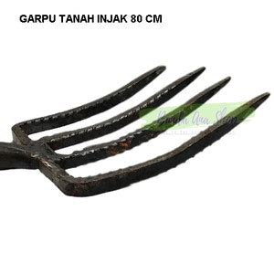 Jual Garpu Tanah Injak Full Besi Garukan Tanah Baja Besar Gagang Pipa