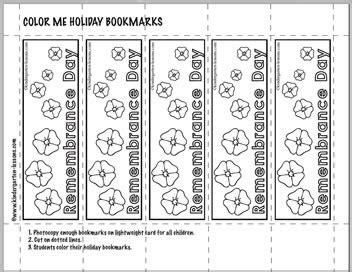 REMEMBRANCE DAY ACTIVITIES - Kindergarten Lessons