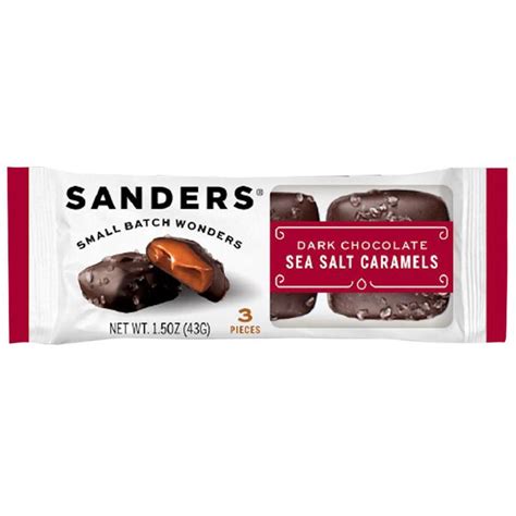 Sanders Dark Chocolate Sea Salt Caramels 15oz Continental Online