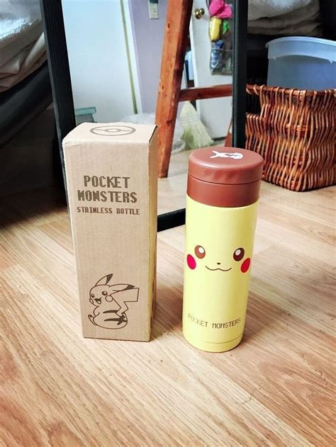 Pikachu Stainless Steel Bottle Pok Mon Pokemon Makeup Thermos Bottle