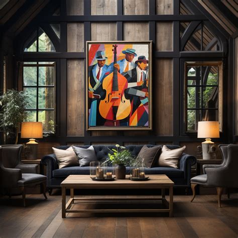 Black Jazz Band Printable Art, Music Art, Music Decor, Music ...