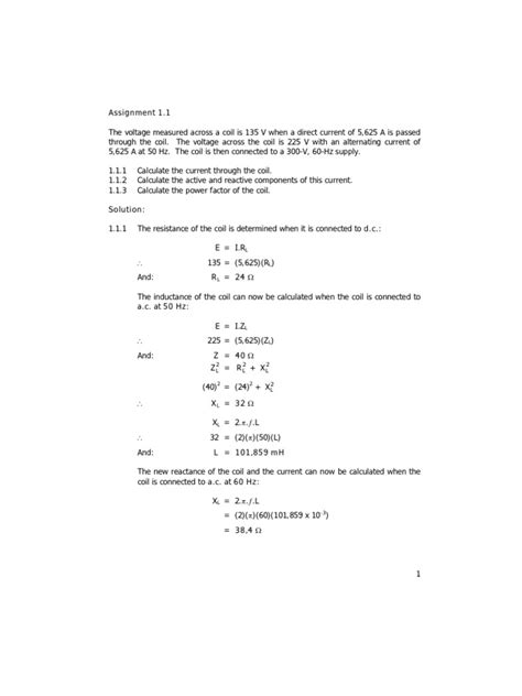 Electrical Circuit Theory Worked Examples | PDF