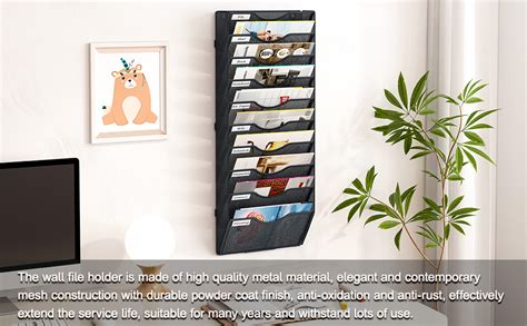 Amazon PAG Mass Hanging Wall File Organizer 10 Pockets Wall Mount