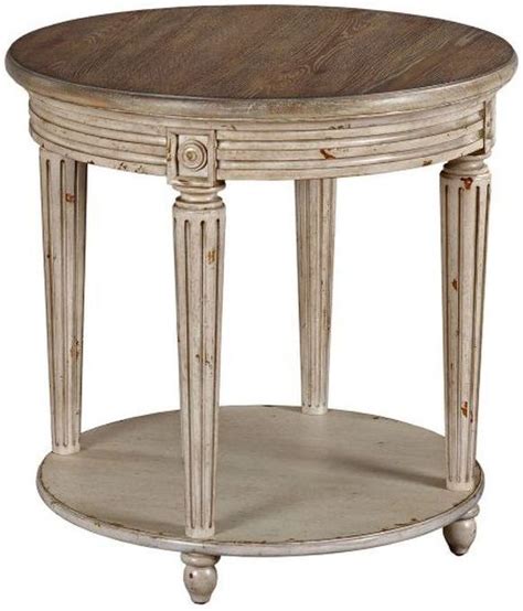 Hammary® Southbury White Round End Table Arthur F Schultz Erie Pa