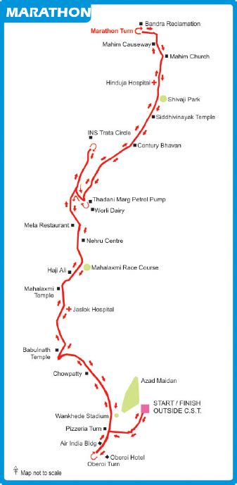 mumbai marathon route map | The Newsmaker