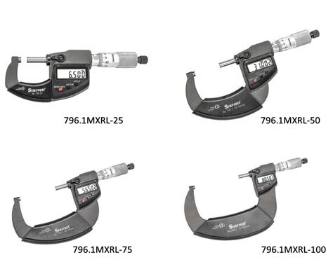 Starrett IP67 Electronic Micrometer Without Output 0 25mm 0 1 796