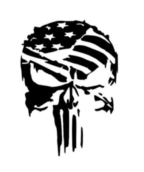 Punisher Flag Skull Svg 128 Best Free SVG File