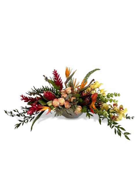 Tropical Flowers Centerpiece - Viva Orchids of Boca Raton. Order Orchid ...