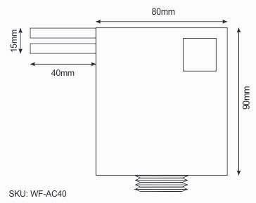 Luponds Mm Acrylic Waterwall Blade With Mm Lip Back Inlet Luponds