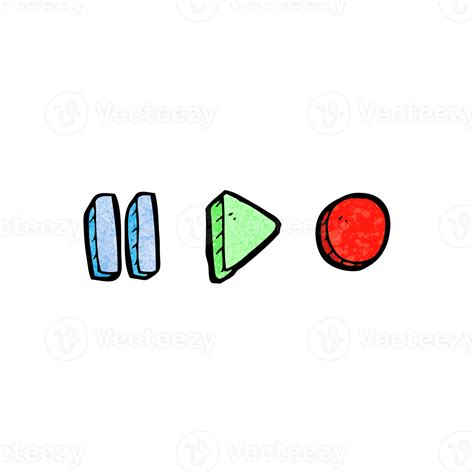 cartoon playback symbols 45158492 PNG