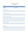 Free Effective Meeting Agenda Templates Templatelab Word Agenda