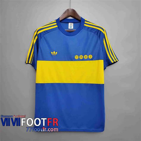 Achat Footfr Retro Maillots De Foot Boca Juniors Domicile