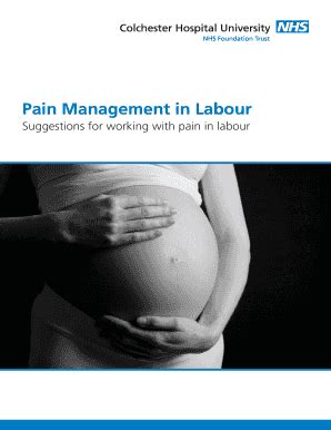 Fillable Online Pain Management In Labour Fax Email Print Pdffiller