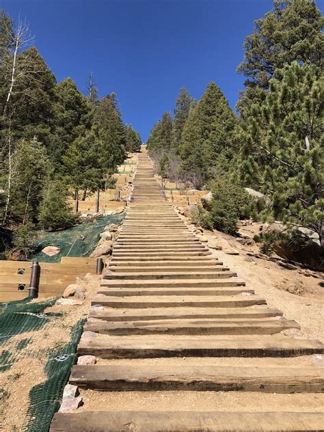 Manitou Springs Incline last week...oy! Pushed myself to get up in ...