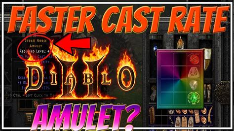 D2r Crafting Caster Amulet How To Craft Mage Amulet Youtube