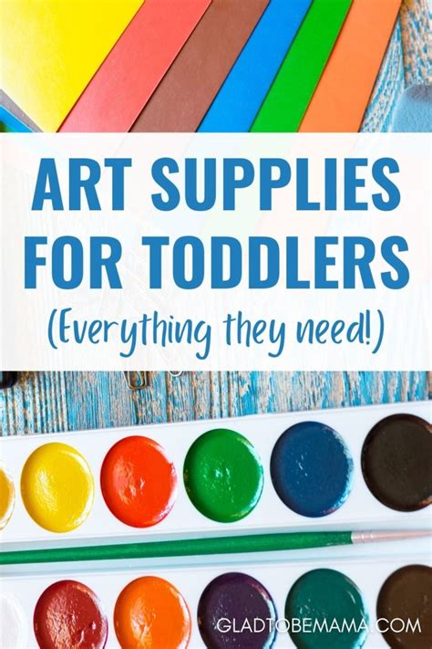 The Best Art Supplies For Toddlers | Glad To Be Mama