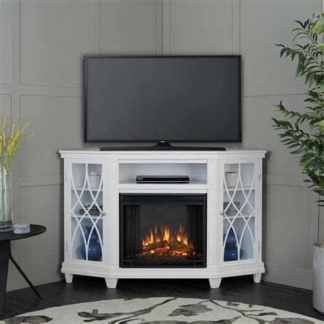 Corner Electric Fireplace With Media Center Fireplace Guide By Linda