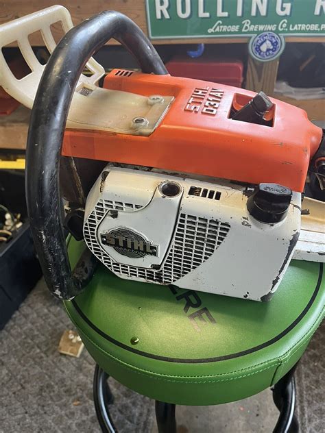 Stihl Av Chainsaw Powerhesd For Parts Or Repair Ebay