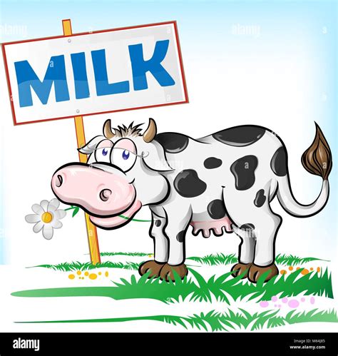 Vector De Dibujos Animados De Vaca Imágenes Vectoriales De Stock Alamy