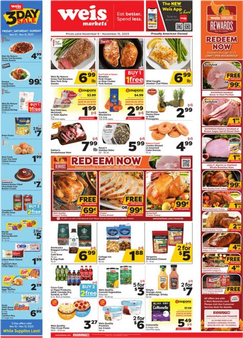 Weis Markets Weekly Ad Nov 09 Nov 15 2023