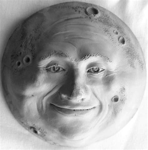 Man in the Moon, a 5 Wall Sculpture for Home and Garden, by Claybraven ...