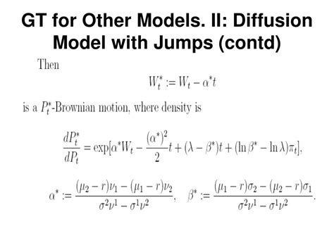 PPT - Girsanov’s Theorem: From Game Theory to Finance PowerPoint ...