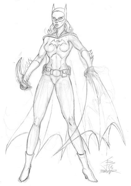 Dibujo Para Colorear De Batgirl