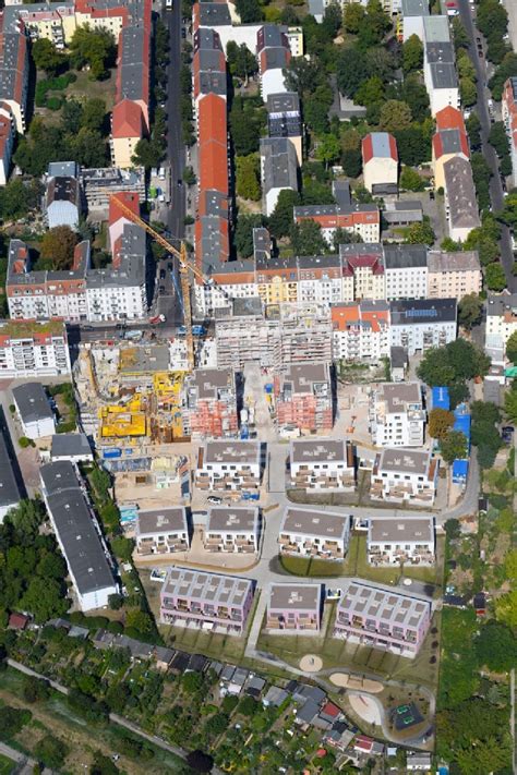 Luftaufnahme Berlin Baustelle Zum Neubau Einer Mehrfamilienhaus