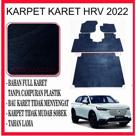 Jual Karpet Karet Lantai Mobil HONDA HRV 2022 PREMIUM FULL SET Shopee