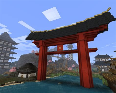 Minecraft Japanese Gate Awesome Ideas