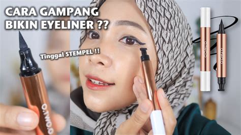 Review Tutorial Eyeliner Pemula Pakai O Two O Stamp Eyeliner Youtube