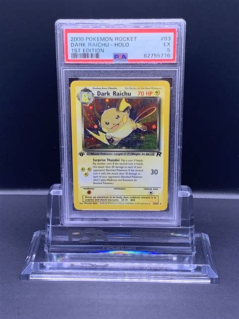 Pokemon Dark Raichu Rocket St Edition Holo Psa Ex Values Mavin