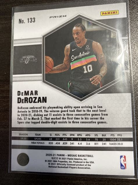 Demar Derozan Gr Nes Mosaik Prizm Chicago Bulls Ebay