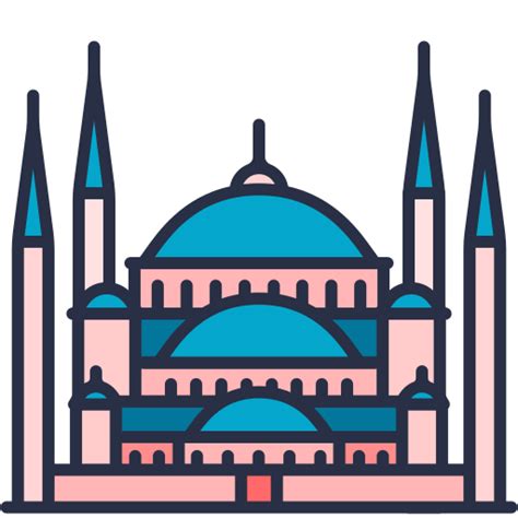 Blue mosque Victoruler Linear Colour icon