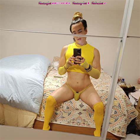 Sissyboi Femboi Yellow Lingerie Outfit Nude Pics XHamster