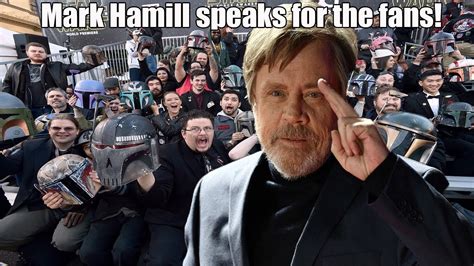 Mark Hamill Defends Star Wars fans – memes