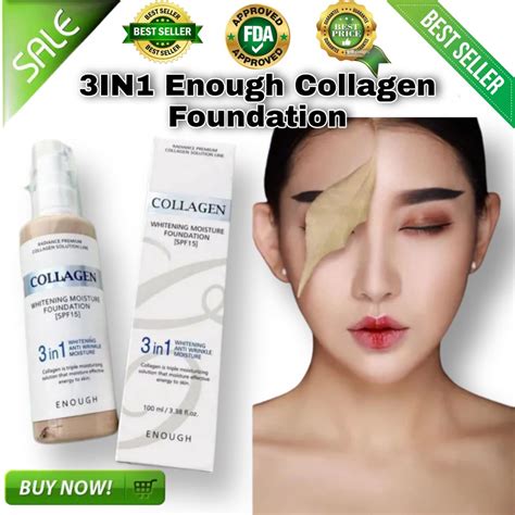 ORIGINAL 3IN1 ENOUGH COLLAGEN WHITENING MOISTURE FOUNDATION SPF15 ...