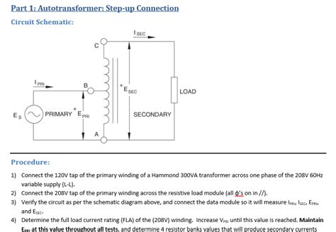 Schematic Diagram For Step Up Autotransformer - Circuit Diagram