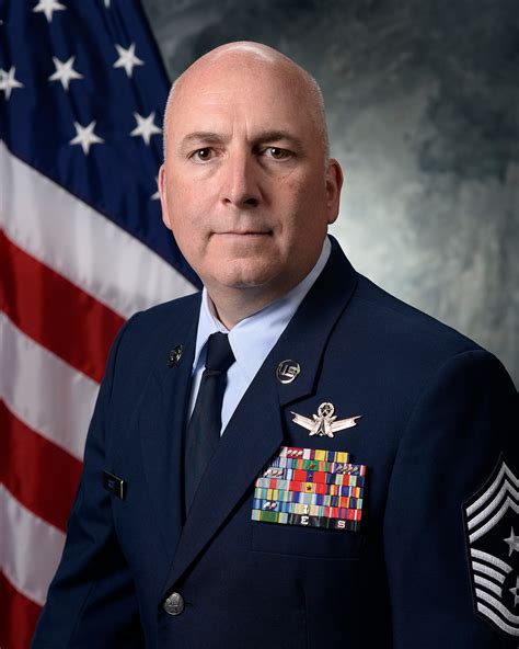 Command Chief Master Sergeant Todd M Scott 310th Space Wing Display