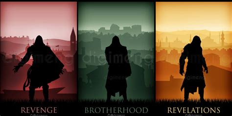 Oc I Made Minimalist Ezio Trilogy Posters Rgaming